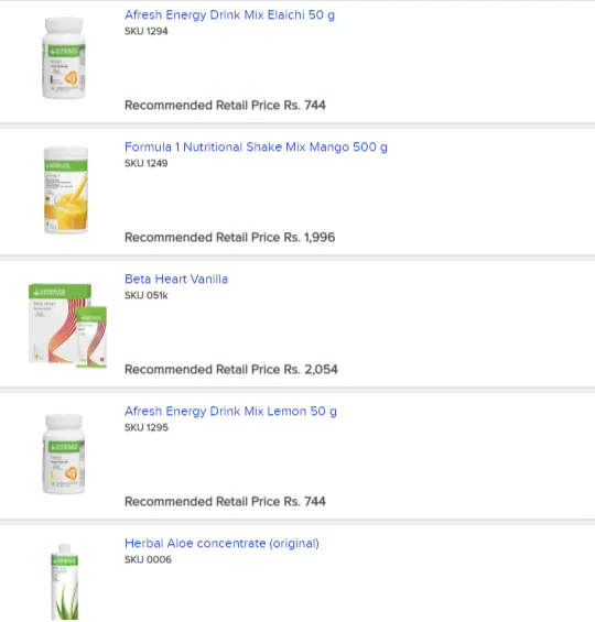 Herbalife Nutrition Products Image 3