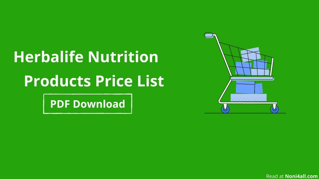 Herbalife Products Price List 2024 PDF Download