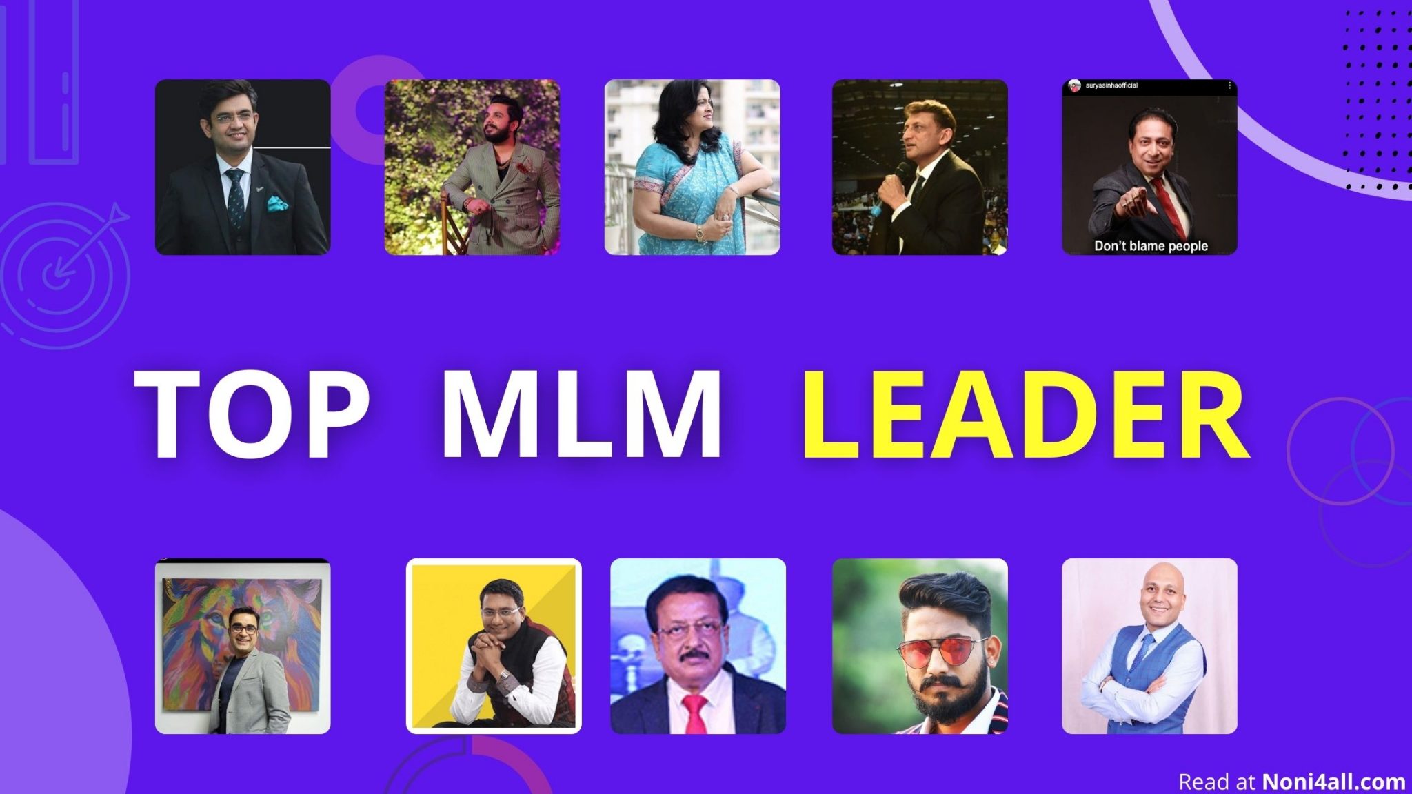 13 Top MLM Leaders In India 2024 Best Network Marketer Of India