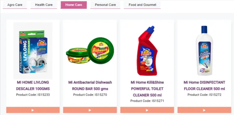 mi lifestyle home care product