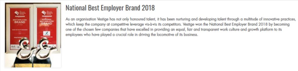 National Best Employer Brand 2018