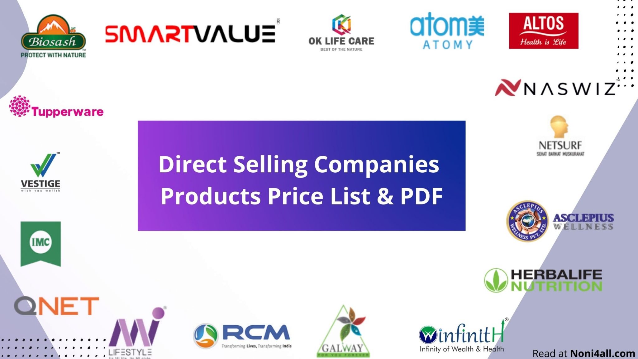 Direct Selling Company Products Price List And PDF [2024]