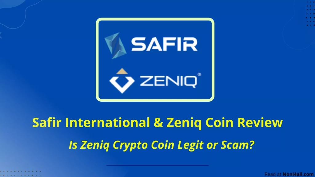 safir international and Zeniq coin