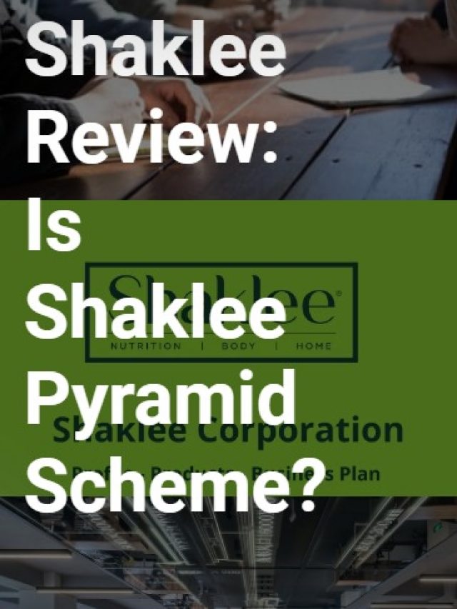 Is Shaklee Pyramid Scheme