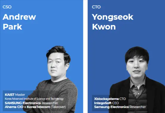 CSO Andrew Park و CTO Yongseok Kwon